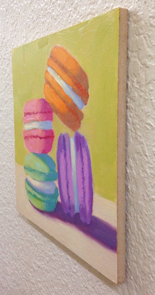 Four Macarons by Pat Doherty |  Side View of Artwork 