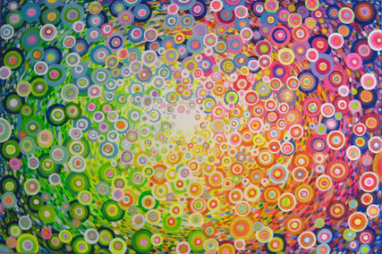 acrylic painting by Natasha Tayles titled In Circles