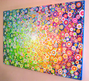 In Circles by Natasha Tayles |  Side View of Artwork 