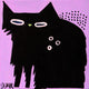 Original art for sale at UGallery.com | Shaggy Cat by Jessica JH Roller | $425 | acrylic painting | 12' h x 12' w | thumbnail 1