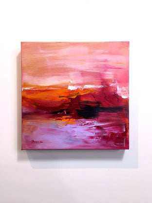 Orange on Pink by Sarah Parsons |  Context View of Artwork 