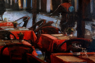 Italian Cafe by Jonelle Summerfield |   Closeup View of Artwork 