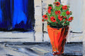 Original art for sale at UGallery.com | Roman Holiday by Lisa Elley | $300 | oil painting | 10' h x 8' w | thumbnail 4