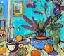 Original art for sale at UGallery.com | Interior with Still Life by James Hartman | $935 | encaustic artwork | 16' h x 18.5' w | thumbnail 1