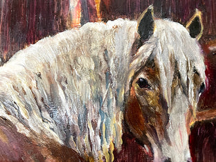 The Haflinger by Jan Fontecchio Perley |   Closeup View of Artwork 