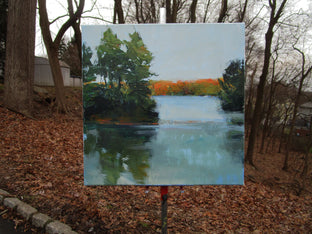 Lake at Dusk, Harriman by Janet Dyer |  Context View of Artwork 