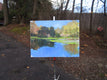Original art for sale at UGallery.com | Lake, Sunny Day by Janet Dyer | $975 | acrylic painting | 18' h x 24' w | thumbnail 3