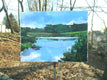 Original art for sale at UGallery.com | Marsh on a Sunny Day by Janet Dyer | $975 | acrylic painting | 18' h x 24' w | thumbnail 3