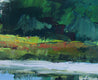 Original art for sale at UGallery.com | Marsh on a Sunny Day by Janet Dyer | $975 | acrylic painting | 18' h x 24' w | thumbnail 4
