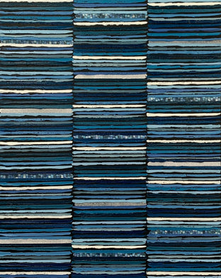 Navy Stripes by Janet Hamilton |  Artwork Main Image 