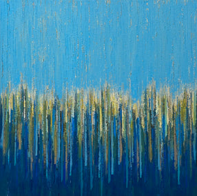 oil painting by Janet Hamilton titled Blue Horizon