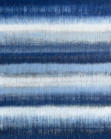 oil painting by Janet Hamilton titled Indigo Stripes 2