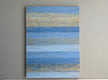 Original art for sale at UGallery.com | Indigo/Beige Stripes by Janet Hamilton | $2,775 | oil painting | 40' h x 30' w | thumbnail 3