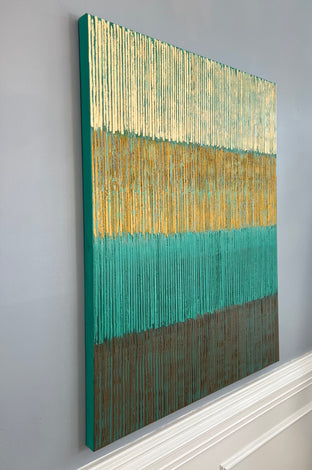 Organic Stripes by Janet Hamilton |  Side View of Artwork 