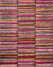 oil painting by Janet Hamilton titled Pink Stripes