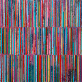 oil painting by Janet Hamilton titled Triple Stripes C