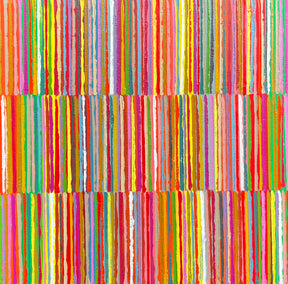 oil painting by Janet Hamilton titled Triple Stripes D