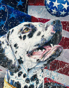 oil painting by Jeff Fleming titled Dogmocracy ll