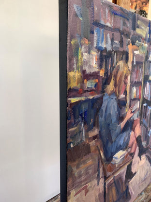 Quiet Corner by Jerry Salinas |  Side View of Artwork 