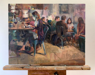 Late Night Cafe by Jerry Salinas |  Context View of Artwork 