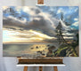 Original art for sale at UGallery.com | The Vigil by Jesse Aldana | $1,400 | oil painting | 24' h x 36' w | thumbnail 2