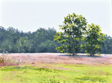 oil painting by Jill Poyerd titled Vibrant Meadows