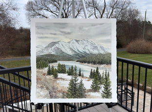Gallatin Range by Jill Poyerd |  Context View of Artwork 
