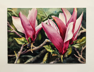 Moody Magnolias by Jinny Tomozy |  Context View of Artwork 