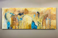 Original art for sale at UGallery.com | And So They Gathered by Jodi Dann | $1,475 | mixed media artwork | 16' h x 40' w | thumbnail 3