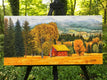 Original art for sale at UGallery.com | The Red Cabin by John Jaster | $700 | acrylic painting | 12' h x 24' w | thumbnail 3