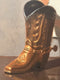 Original art for sale at UGallery.com | The Boot by Jose H. Alvarenga | $700 | oil painting | 12' h x 9' w | thumbnail 4
