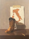 Original art for sale at UGallery.com | The Boot by Jose H. Alvarenga | $700 | oil painting | 12' h x 9' w | thumbnail 1