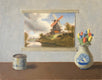 Original art for sale at UGallery.com | Windmills 2 by Jose H. Alvarenga | $850 | oil painting | 11' h x 14' w | thumbnail 1