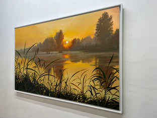 Golden Glow by Jose Luis Bermudez |  Side View of Artwork 