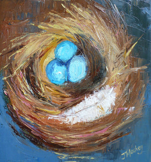 A Nest and a Feather by Judy Mackey |  Artwork Main Image 