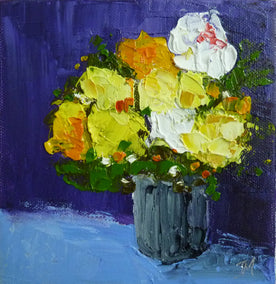 oil painting by Judy Mackey titled Brightly