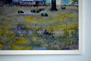 A Brush of Pink by Judy Mudd |  Side View of Artwork 