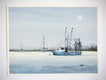 Original art for sale at UGallery.com | Moonglow Shrimp Boat by Judy Mudd | $800 | watercolor painting | 12' h x 16' w | thumbnail 3