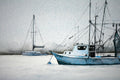 Original art for sale at UGallery.com | Moonglow Shrimp Boat by Judy Mudd | $800 | watercolor painting | 12' h x 16' w | thumbnail 4