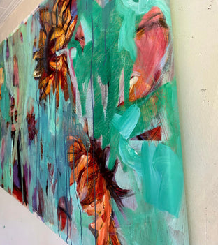 Sunflowers by Julia Hacker |  Side View of Artwork 