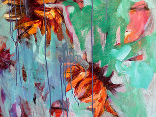 Sunflowers by Julia Hacker |   Closeup View of Artwork 