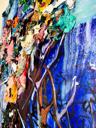 Winter Blues by Julia Hacker |   Closeup View of Artwork 