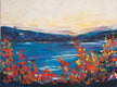 Original art for sale at UGallery.com | Coastal Color Burst by Kajal Zaveri | $2,500 | oil painting | 30' h x 40' w | thumbnail 1