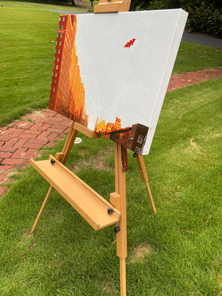 Fall in New York by Keith Thomson |  Side View of Artwork 