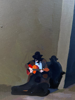Flamenco Corner by Keith Thomson |   Closeup View of Artwork 