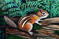 Original art for sale at UGallery.com | Chipmunks by Kira Yustak | $975 | acrylic painting | 22' h x 28' w | thumbnail 4