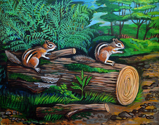 Chipmunks by Kira Yustak |  Artwork Main Image 