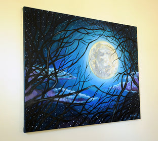 Moonlight by Kira Yustak |  Side View of Artwork 