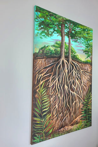 Root System by Kira Yustak |  Side View of Artwork 