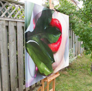 Kiss by David Shepherd |  Side View of Artwork 